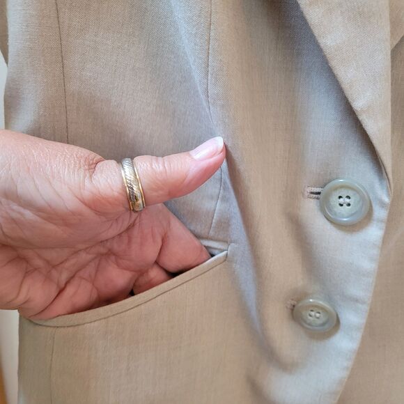 The Limited Womens Size  00/ 2 Beige Pant / Suit Jacket Set RN54974 - Picture 6 of 16